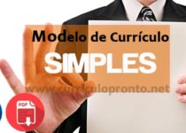 Modelo de Currículo Simples