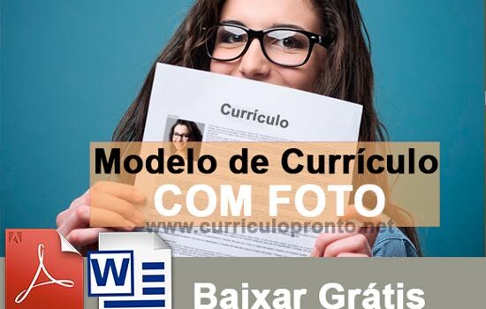 Modelo de Currículo com Foto