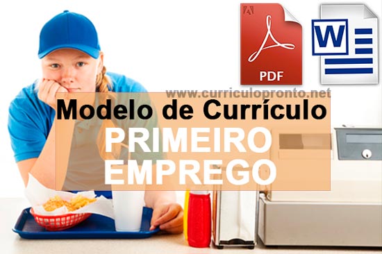 Modelo de Currículo para Primeiro Emprego - Exemplos grátis